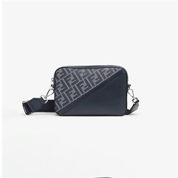 fendi camera bag with monogram and leather trim